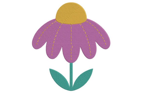 Cute Flower Embroidery Design