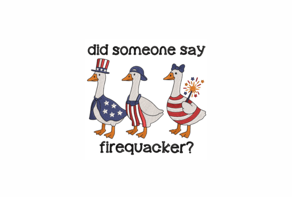 Firequacker Embroidery Design