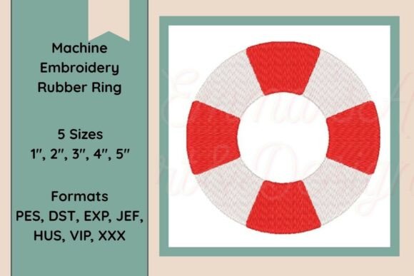 Rubber Ring Machine Embroidery Design