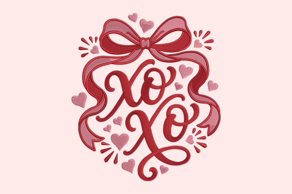 XOXO Valentine Embroidery Designs